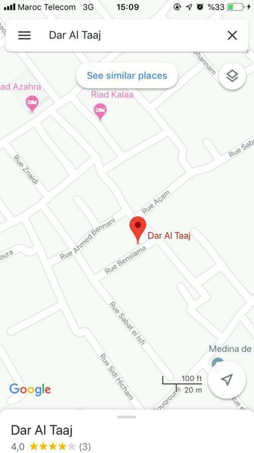 Dar Al Taaj Lägenhet Rabat Exteriör bild